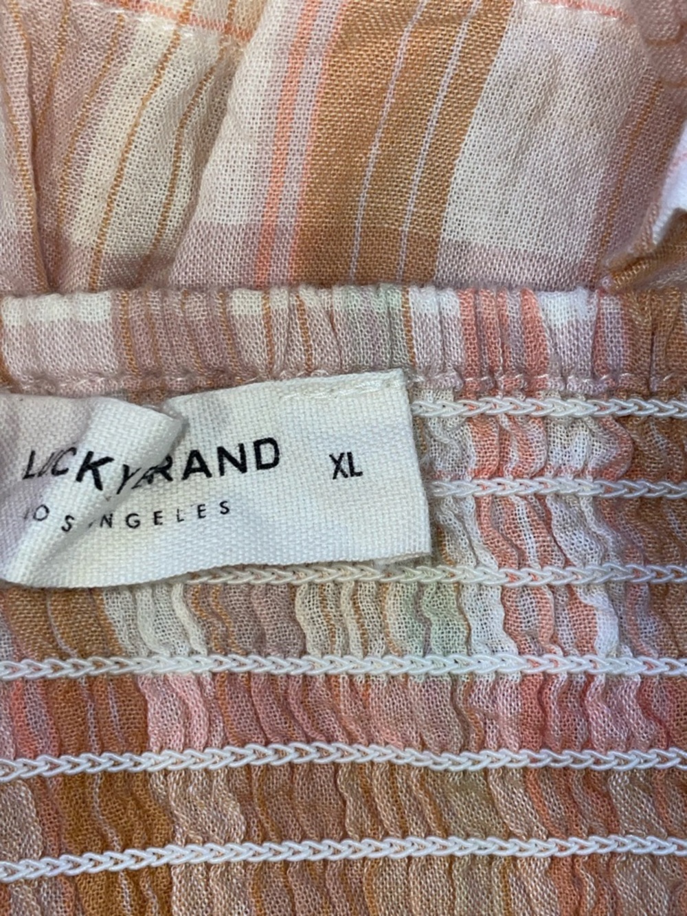 Lucky Brand Women's Plaid Babydoll Cropped Tank Top. XL - Picture 6 of 6